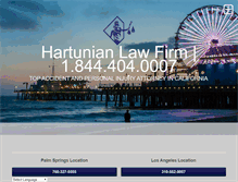 Tablet Screenshot of hartunianlaw.com